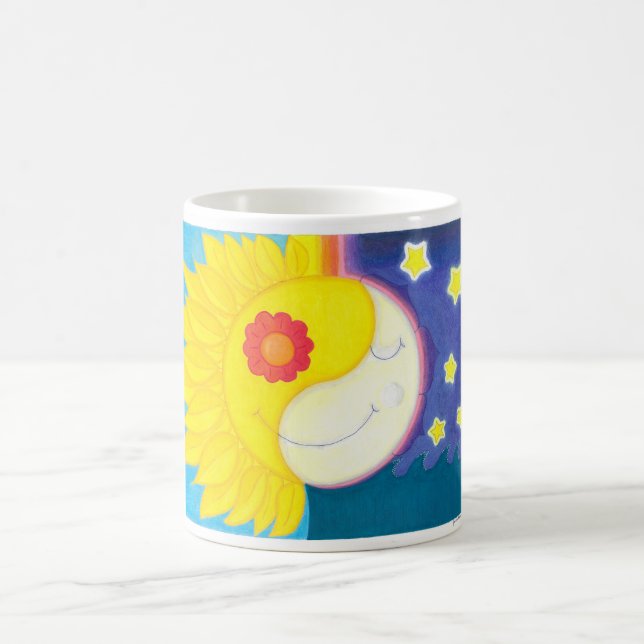 Caneca De Café Mandala: Solflor e Luaflor (Centro)