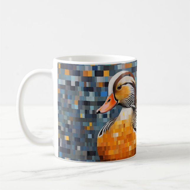 Caneca De Café Mandarin Duck Animal Art Decor (Esquerda)