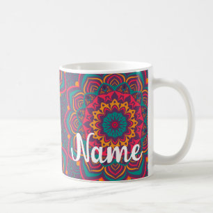 Caneca De Café Mandela, BOHO, Hippy Groovy Coffee Mug, Copa