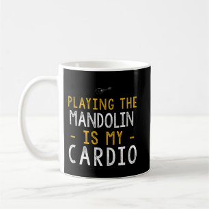 Caneca De Café Mandolin Lover Jogando mandolin é meu cardio