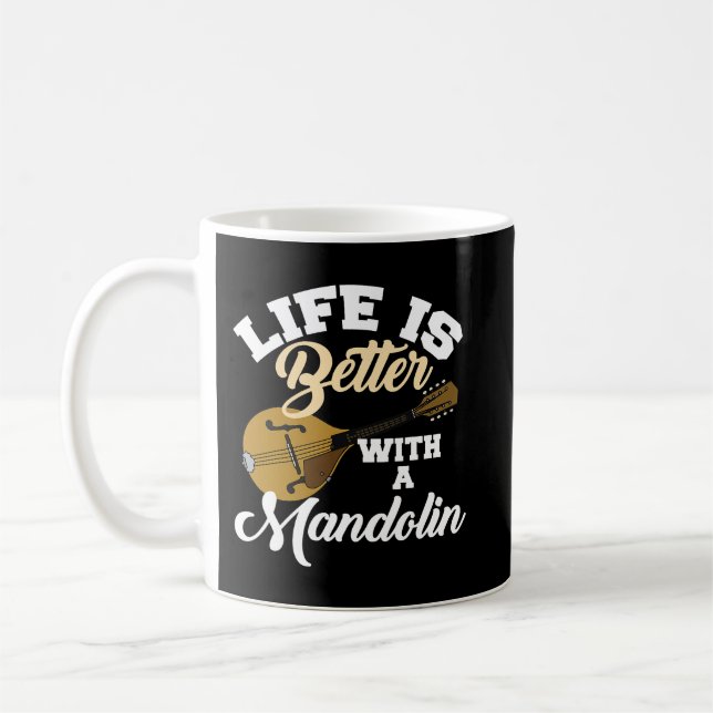 Caneca De Café Mandolin Lover Orchestra Condutor Strings Instrum (Esquerda)