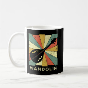 Caneca De Café Mandolin Lover Vintage Leitor de Música Mandolin