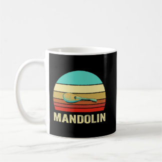 Caneca De Café Mandolin Vintage Estilo Retroativo Sunset Mandolin