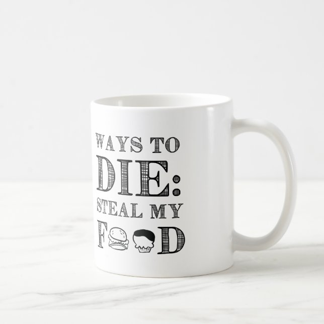 Caneca De Café Maneiras de morrer (Direita)