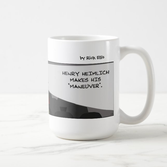 Caneca De Café Manejo de Data de Heimlich Engraçado (Direita)