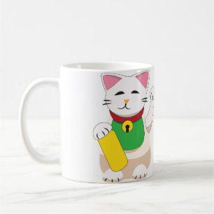 Caneca De Café Maneki Neko ou Beckoning Cat