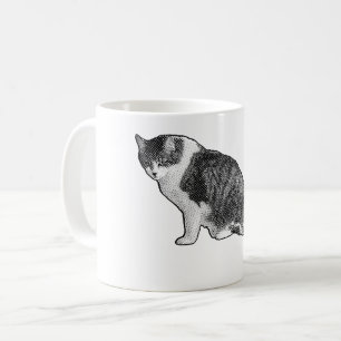Caneca De Café Manga Dot Cat Traz Humor para as Manhãs