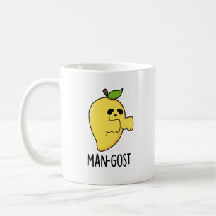 Caneca De Café Mango Ghost Pun, Dia de as Bruxas engraçado-fantas