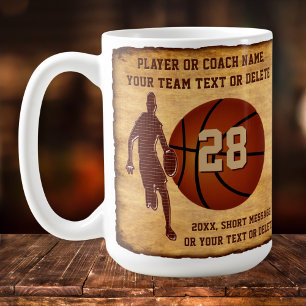 Caneca De Café Mangueiras personalizadas, de basquete para jogado