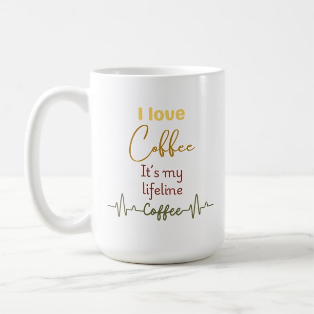 Caneca De Café Manhã Breve Molho de Vida para Coffeeholics - pres (Esquerda)