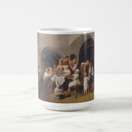 Caneca De Café Manhã de Natal (por Ferdinand Georg Waldmüller)