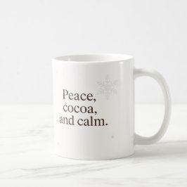 Caneca De Café Manhã Silenciosa | Paz, Cacau e Calma