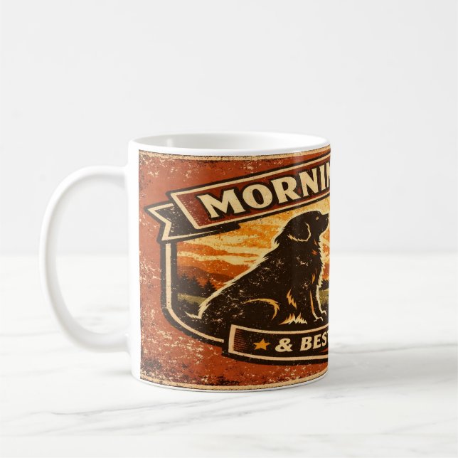 Caneca De Café Manhãs Douradas & Torrefações Escuras - Retriever  (Esquerda)