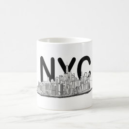 Caneca De Café Manhattan New York Skyline