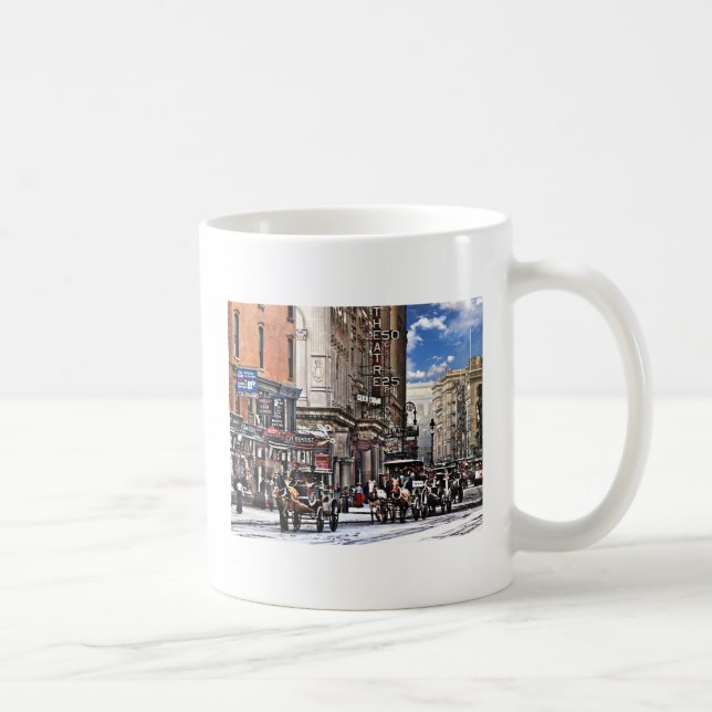 Caneca De Café Manhattan NY – Long Acre Square Nova York c1905 (Direita)