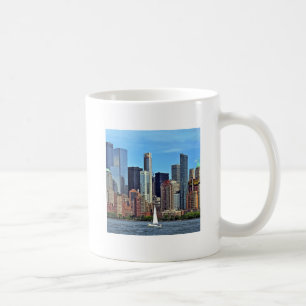 Caneca De Café Manhattan NY - Navio De Navegação Por Manhattan Sk