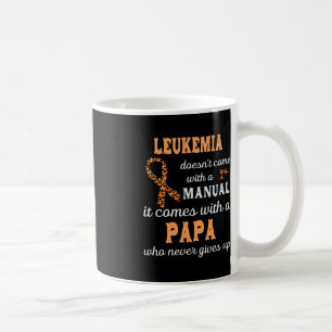 Caneca De Café Manifestação de leucemia Papa Support Guerreiro de