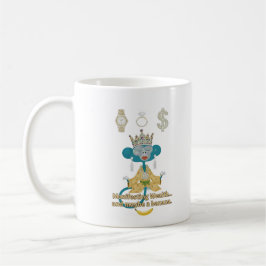 Caneca De Café Manifesting Wealth Monkey zen art 