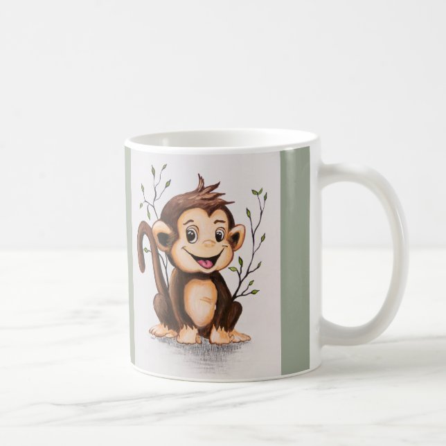 Caneca De Café Manny, o macaco (Direita)