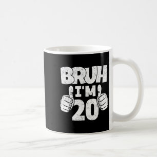 Caneca De Café Mano com 20 Anos de Idade Adeus Adolescentes Anive