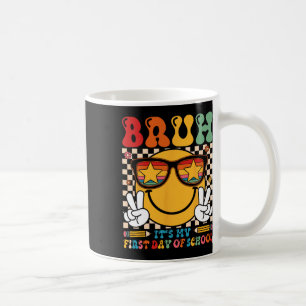 Caneca De Café Mano É Meu Primeiro Dia De Aula Carinha Sorridente