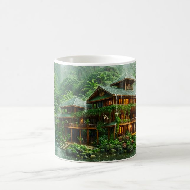 Caneca De Café Mansão da Floresta Tropical (Centro)