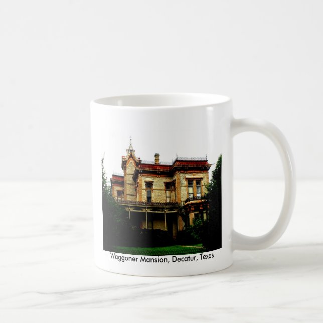 Caneca De Café Mansão de Waggoner, Decatur, Texas (Direita)