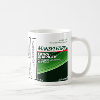 Caneca De Café Manspledrin | Alivio de tradução para feminista