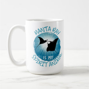 Caneca De Café Manta Ray É Meu Animal Espirituoso