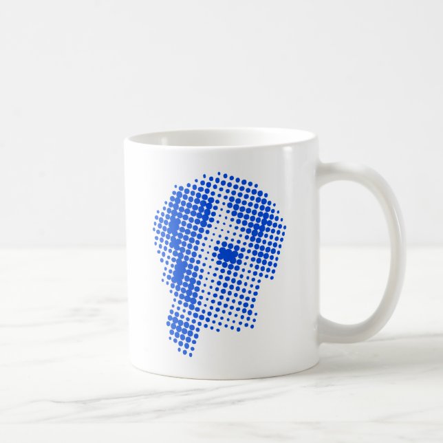 Caneca De Café Manteldogge abstrato (Direita)