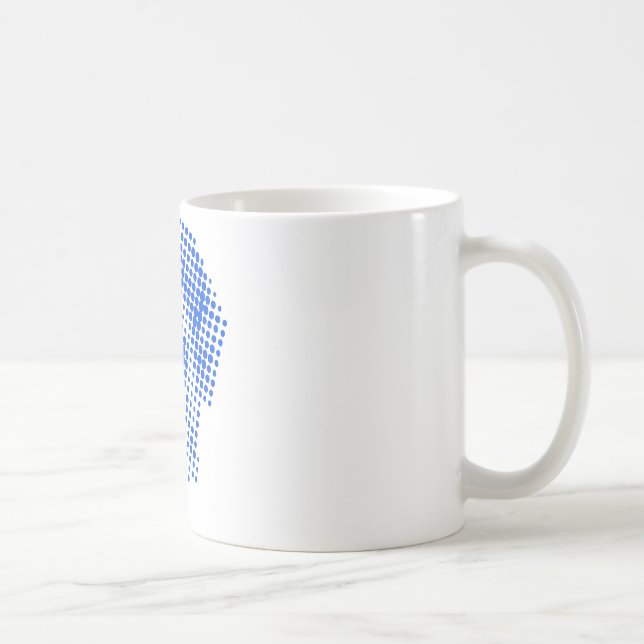 Caneca De Café Manteldogge abstrato (Direita)