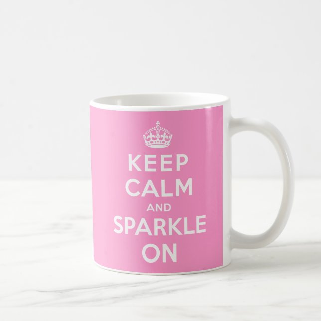 Caneca De Café Mantenha a calma e a faísca sobre (Direita)
