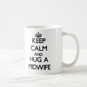 Caneca De Café Mantenha a calma e abrace uma parteira