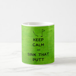 Caneca De Café Mantenha a Calma e Afunde Essa Tacada