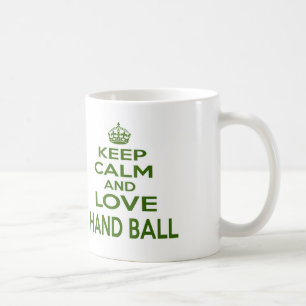 Caneca De Café Mantenha a calma e ame a bola de mão