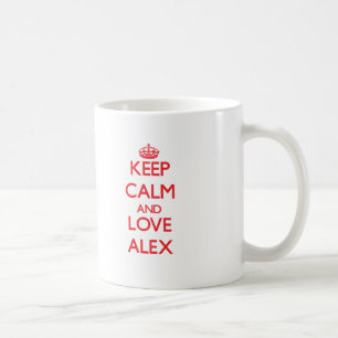 Caneca De Café Mantenha a calma e ame Alex