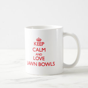 Caneca De Café Mantenha a calma e ame bacias do gramado