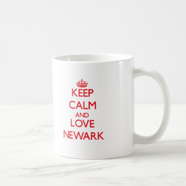 Caneca De Café Mantenha a calma e ame Newark (Direita)