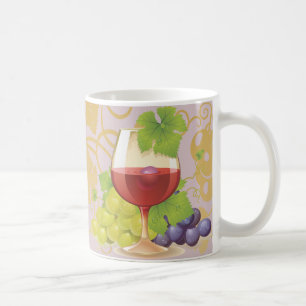 Caneca De Café Mantenha a Calma e Beba Vinho Presente Design de A