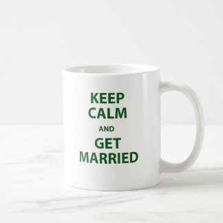 Caneca De Café Mantenha a calma e case-se