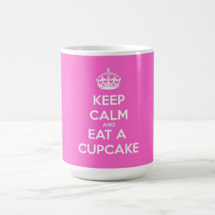 Caneca De Café Mantenha a calma e coma um cupcake