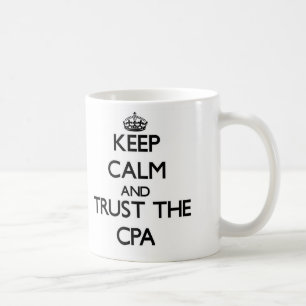 Caneca De Café Mantenha a calma e confie o Cpa