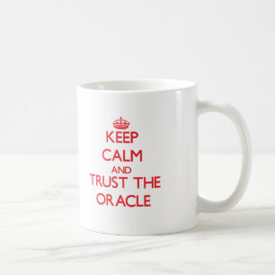 Caneca De Café Mantenha a calma e confie Oracle