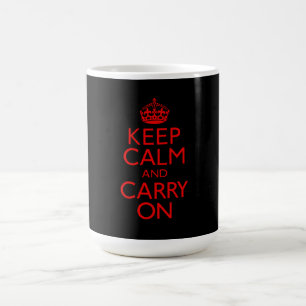 Caneca De Café Mantenha a calma e continue