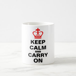 Caneca De Café Mantenha a calma e continue