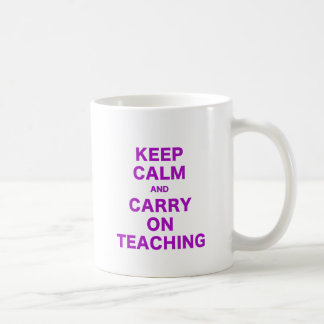 Caneca De Café Mantenha a calma e continue ensinar