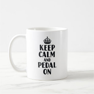 Caneca De Café Mantenha a Calma e Continue Pedalando