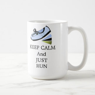 Caneca De Café Mantenha a Calma e Corra