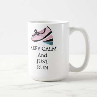 Caneca De Café Mantenha a Calma e Corra