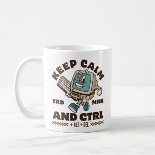 Caneca De Café Mantenha a calma e CTRL